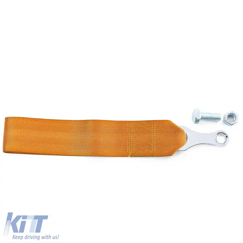 Curea de remorcare motorsport din țesătură universală 26.5cm portocalie-image-6199016