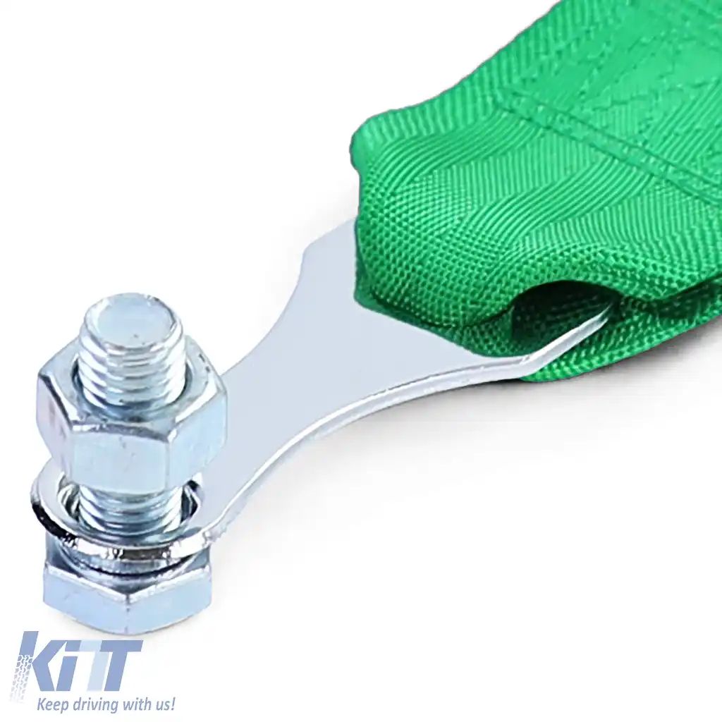 Curea de remorcare pentru curse, realizată din material textil, universală, 26.5cm, verde-image-6197779