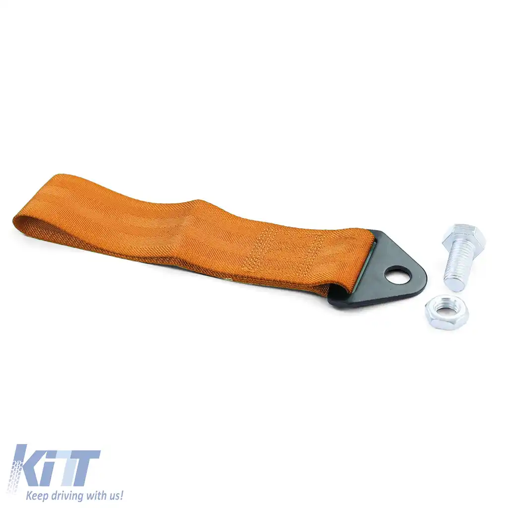 Curea de remorcare universală cu cârlig de remorcare 21.5cm portocalie-image-6197505