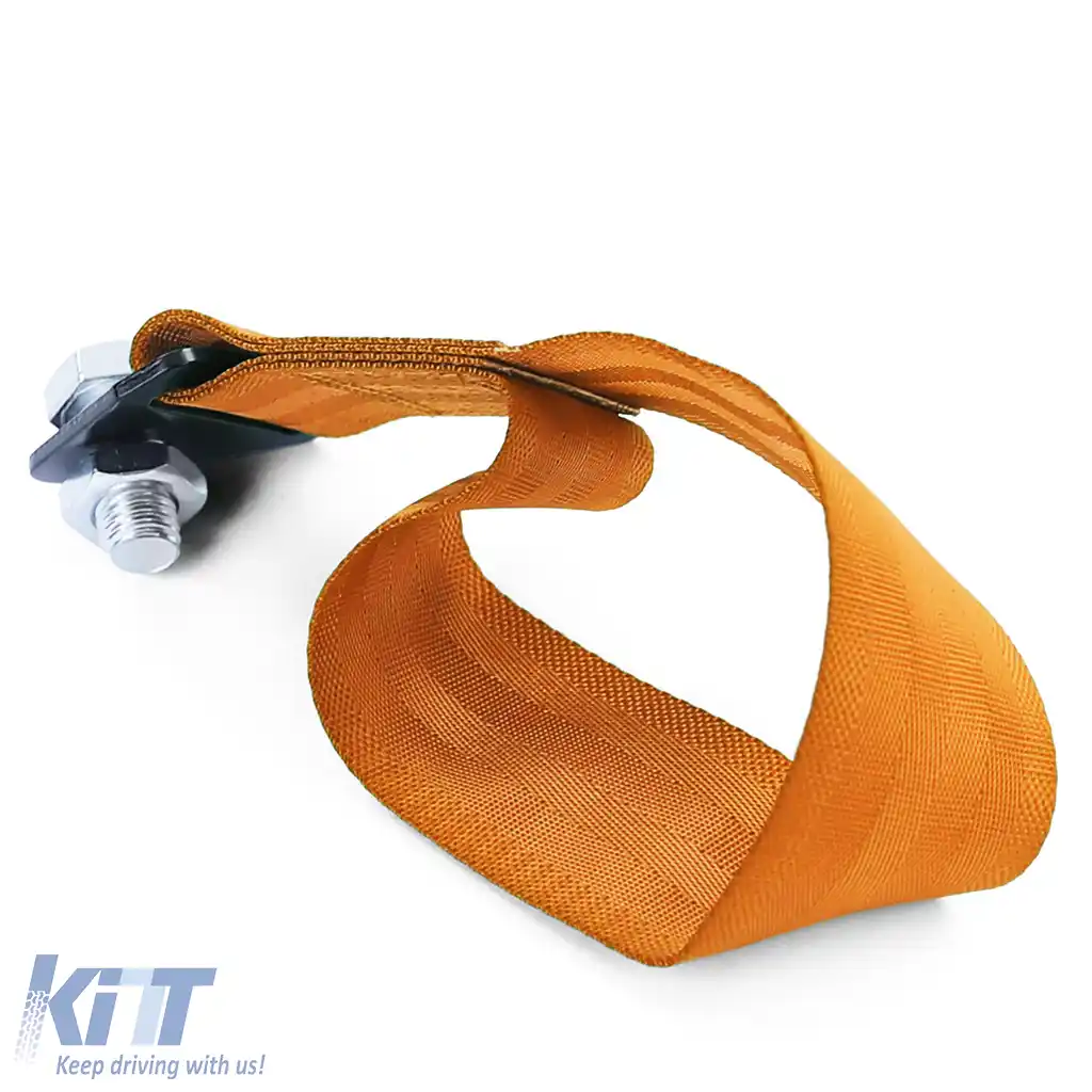 Curea de remorcare universală cu cârlig de remorcare 21.5cm portocalie-image-6197509