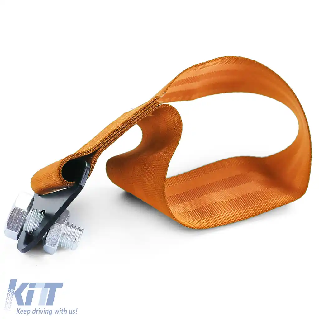 Curea de remorcare universală cu cârlig de remorcare 21.5cm portocalie-image-6197510