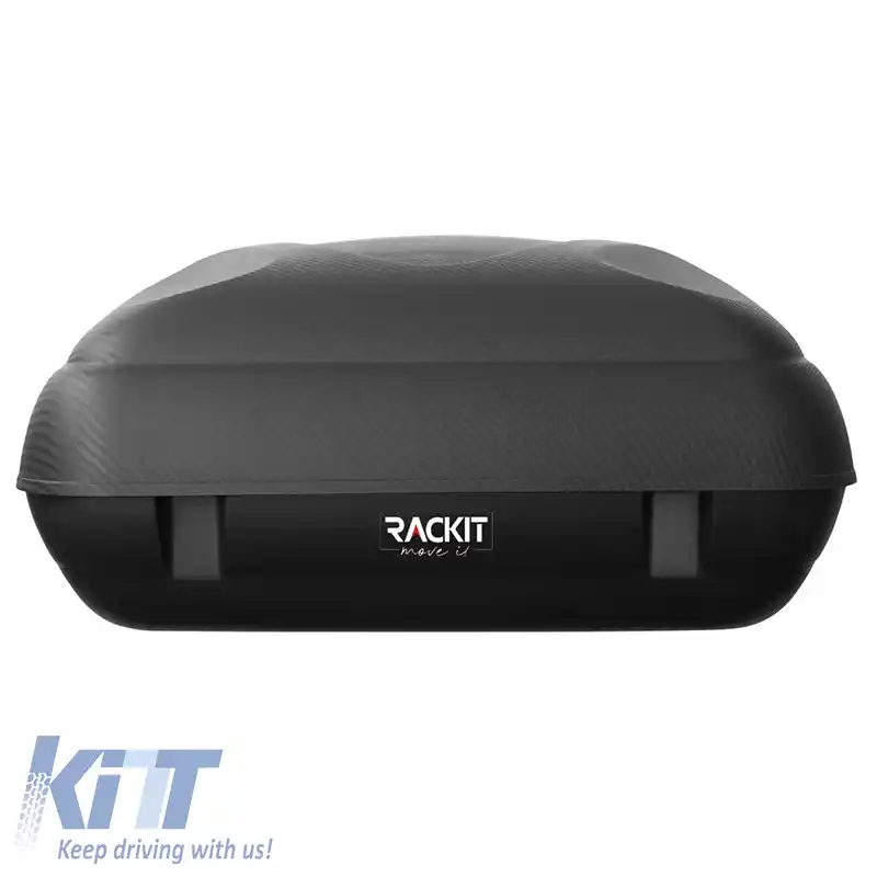 Cutie de acoperiș Rackit 400lt Carbon cu deschidere duală-image-6314560