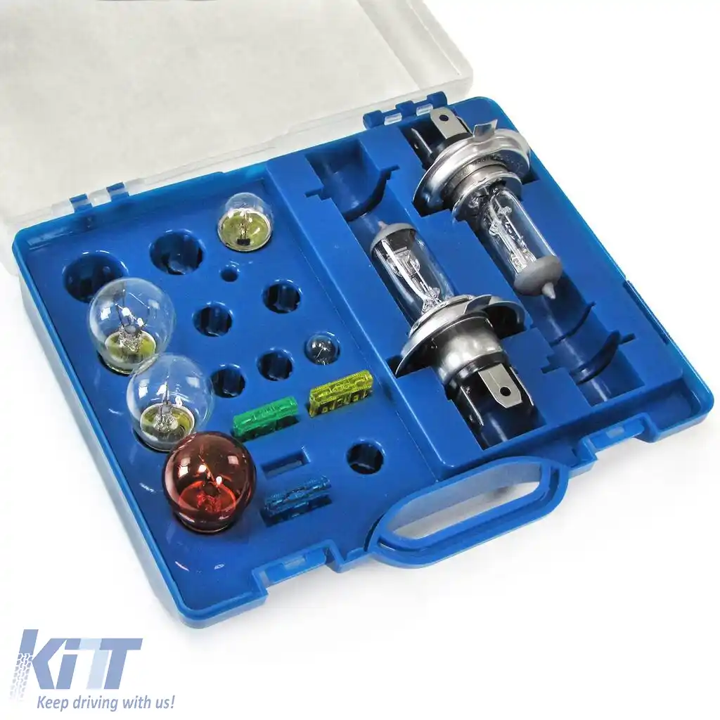 Cutie de becuri de schimb cu siguranțe set de becuri H4 P21 10 piese pentru vehicul auto 12V