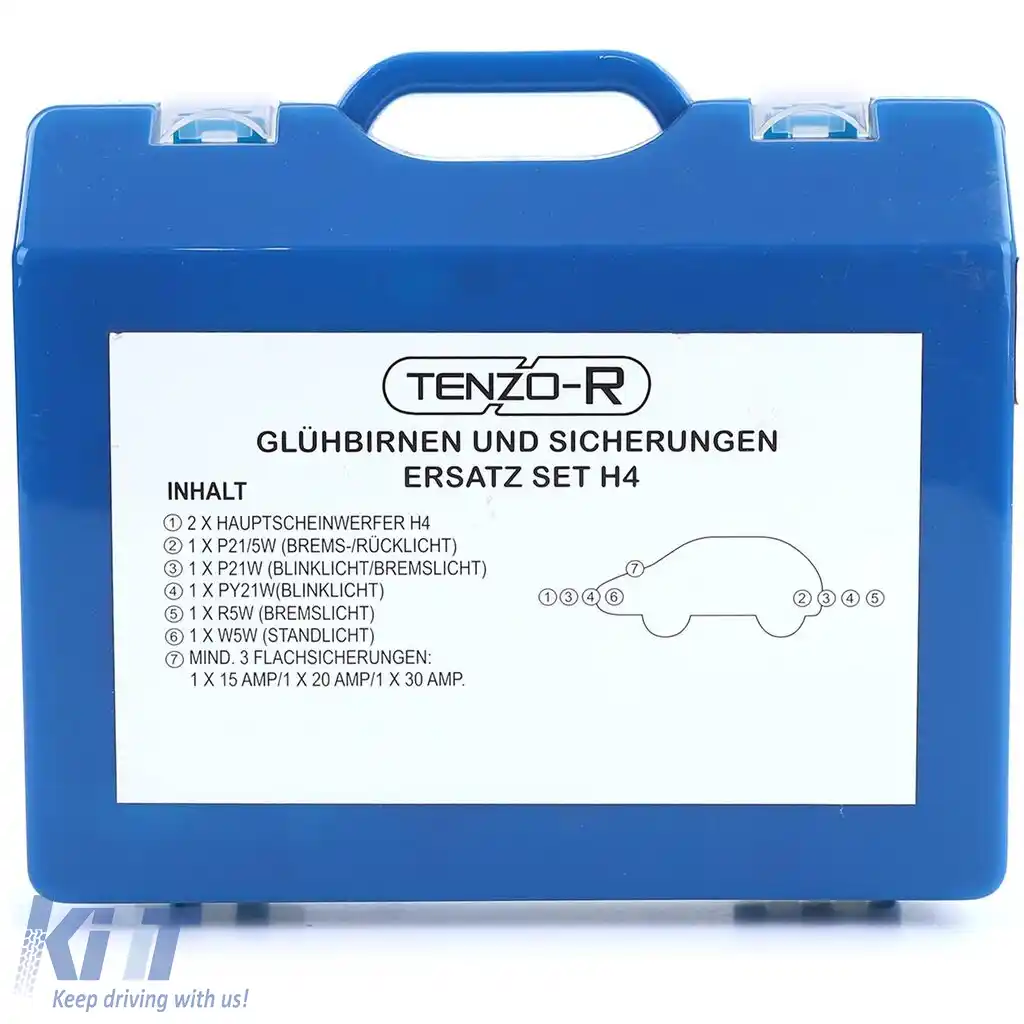 Cutie de becuri de schimb cu siguranțe set de becuri H4 P21 10 piese pentru vehicul auto 12V-image-6197944