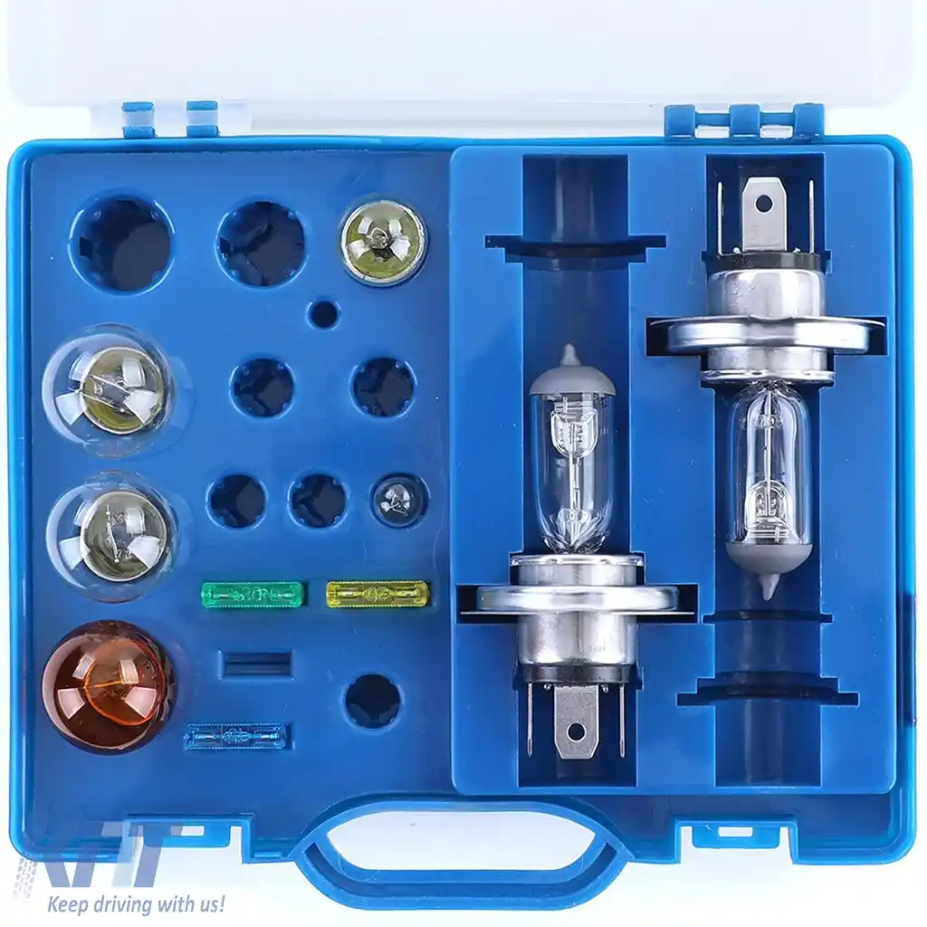 Cutie de becuri de schimb cu siguranțe set de becuri H4 P21 10 piese pentru vehicul auto 12V-image-6197945