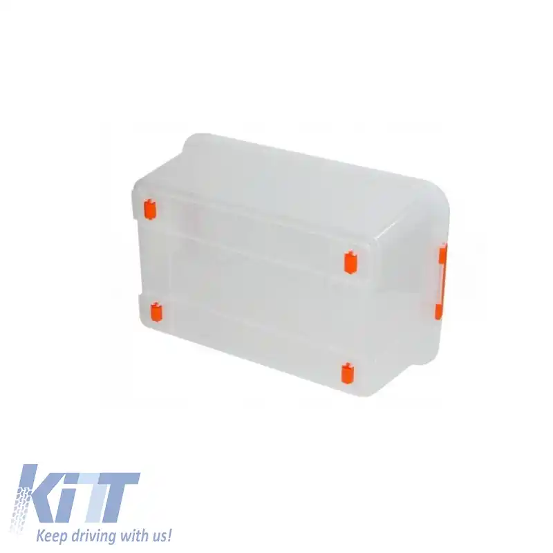 Cutie de depozitare din plastic cu capac transparent 58x37.5x23.5cm 35Lt Tactix 320280-image-6311716