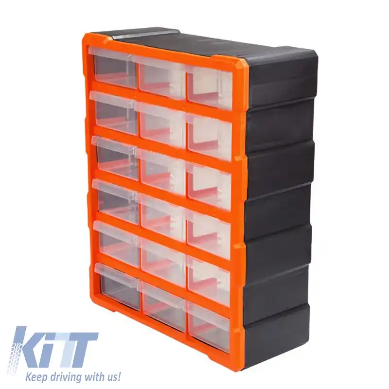 Cutie de depozitare din plastic potrivită pentru 18 locuri Tactix 38.5x16x48.5cm 320634-image-6304406
