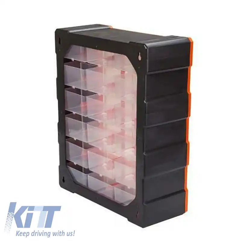 Cutie de depozitare din plastic potrivită pentru 18 locuri Tactix 38.5x16x48.5cm 320634-image-6304407
