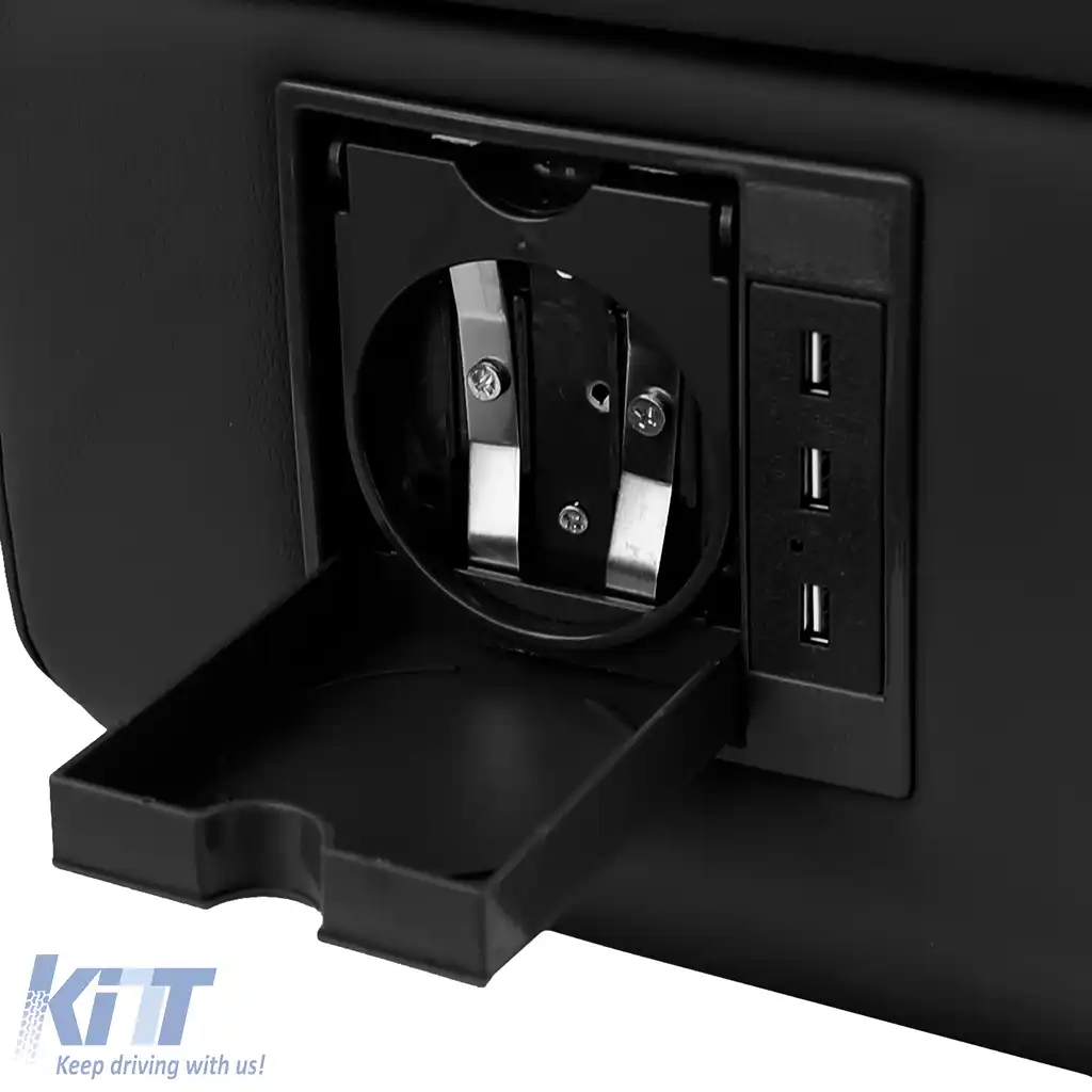Cutie de depozitare pentru cotiera centrala neagra, potrivita pentru Mercedes V-Class W447-image-6204764