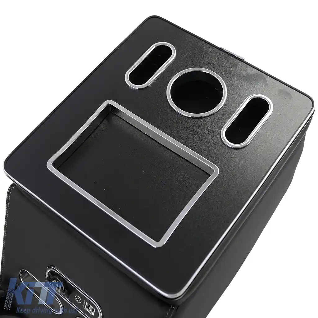 Cutie de depozitare pentru cotiera centrala neagra, potrivita pentru Mercedes V-Class W447-image-6204765