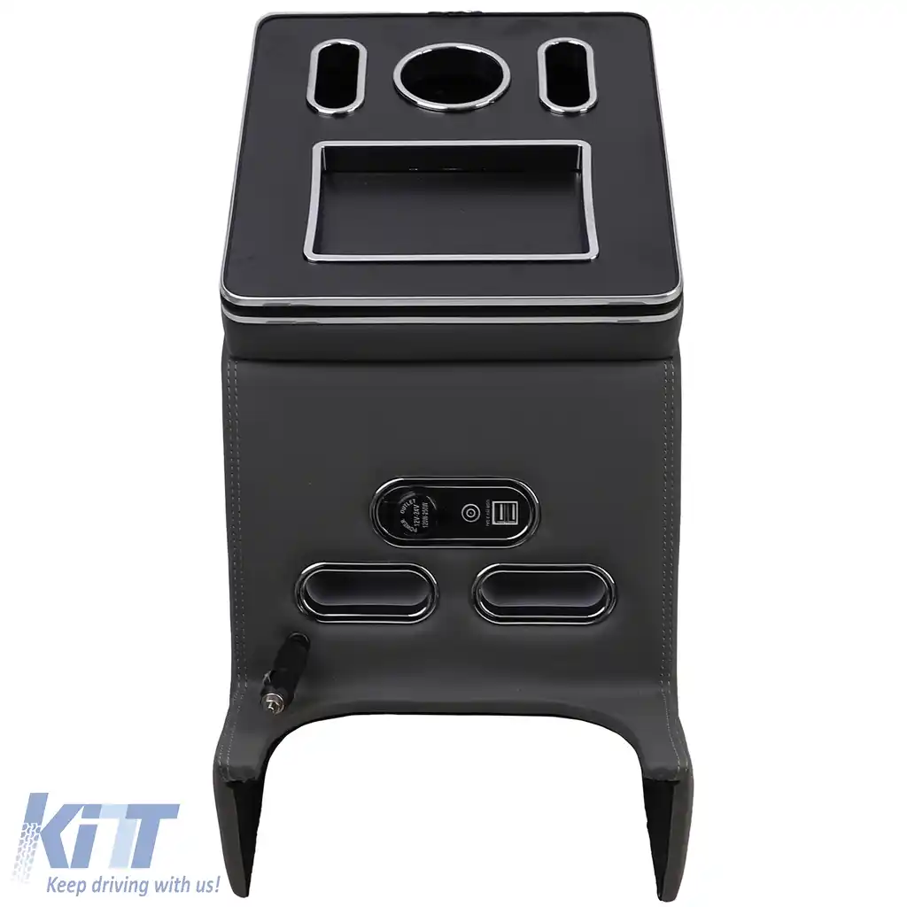 Cutie de depozitare pentru cotiera consola centrală gri, potrivită pentru Mercedes V-Class W447-image-6204643