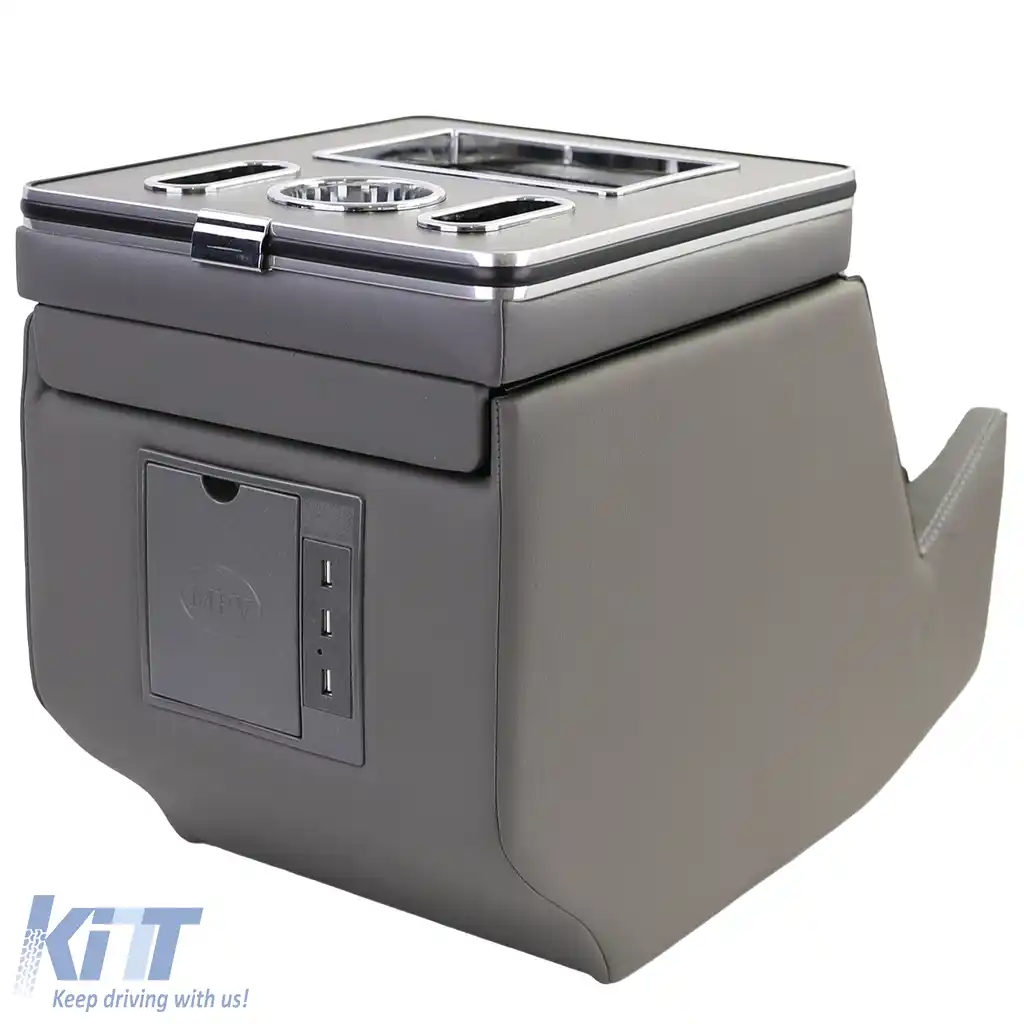 Cutie de depozitare pentru cotiera consola centrală gri, potrivită pentru Mercedes V-Class W447-image-6204646