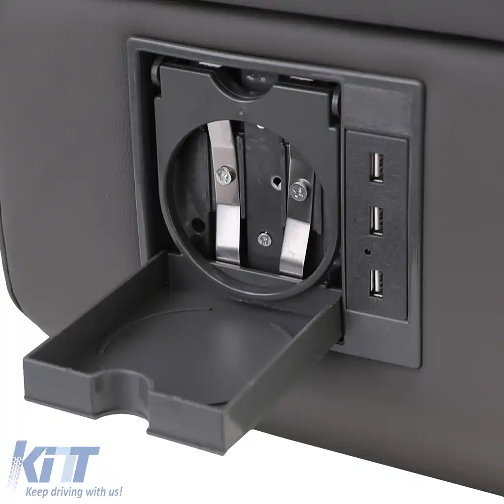 Cutie de depozitare pentru cotiera consola centrală gri, potrivită pentru Mercedes V-Class W447-image-6204647