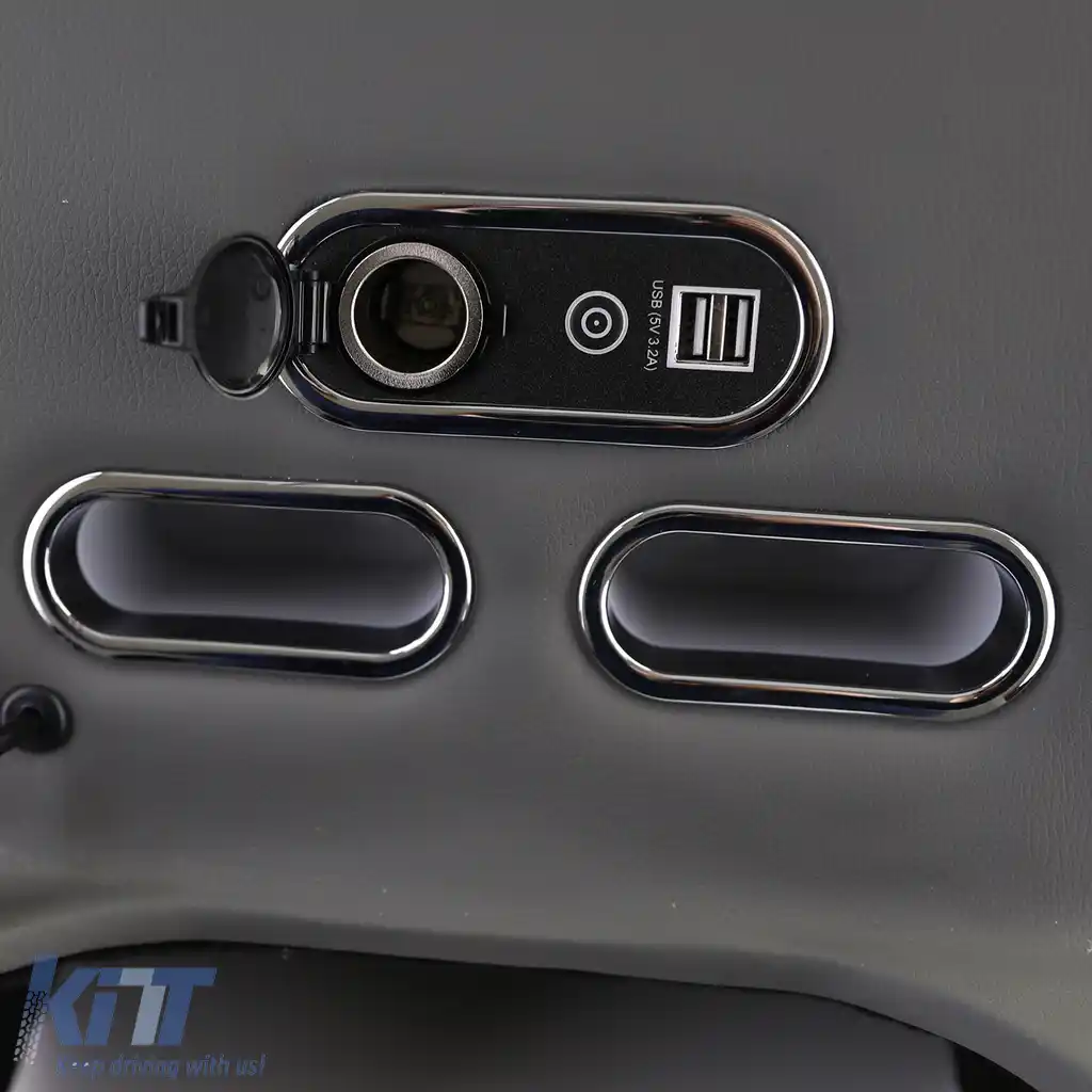 Cutie de depozitare pentru cotiera consola centrală gri, potrivită pentru Mercedes V-Class W447-image-6204649