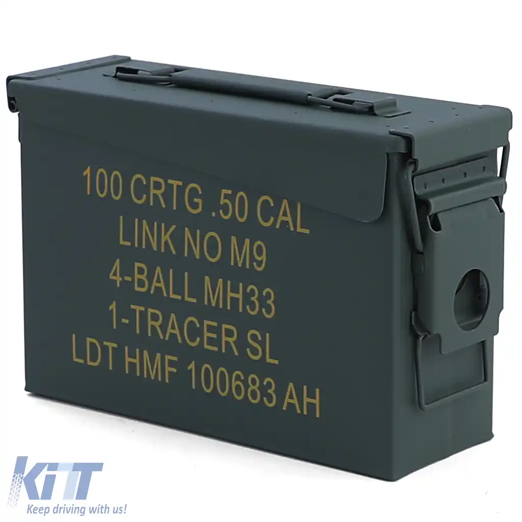 image-8-Cutie de muniție Cutie Ammo carcasă metalică transport cutie metalică 275x97x185mm verde