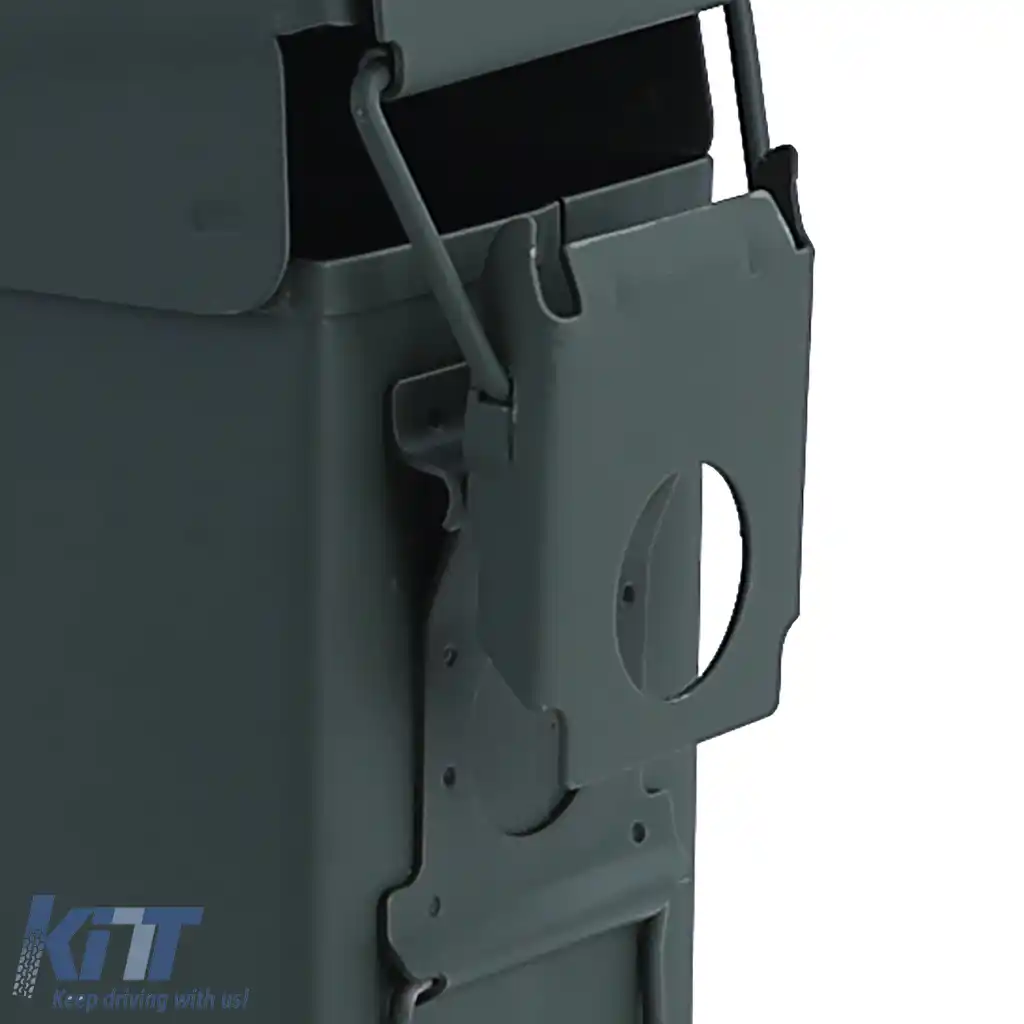 Cutie de muniție Cutie Ammo carcasă metalică transport cutie metalică 275x97x185mm verde-image-6201966