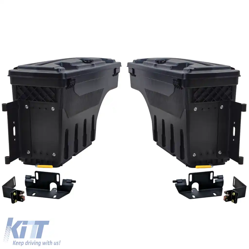Cutii de depozitare ABS pentru pat, stânga+dreapta, cu închidere, potrivite pentru Ford Ranger T9-image-6194698