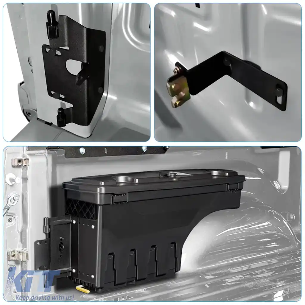 Cutii de depozitare ABS pentru pat, stânga+dreapta, cu închidere, potrivite pentru Ford Ranger T9-image-6194706