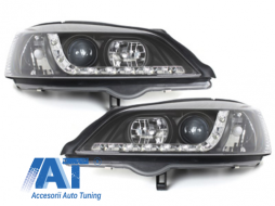 DAYLINE Headlights suitable for Opel Astra G (09.1997-02.2004) DRL Black-image-59761