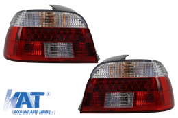 DECTANE Stopuri LED compatibil cu BMW 5 Series E39 1995-2003 Rosu/Cristal-image-6030989