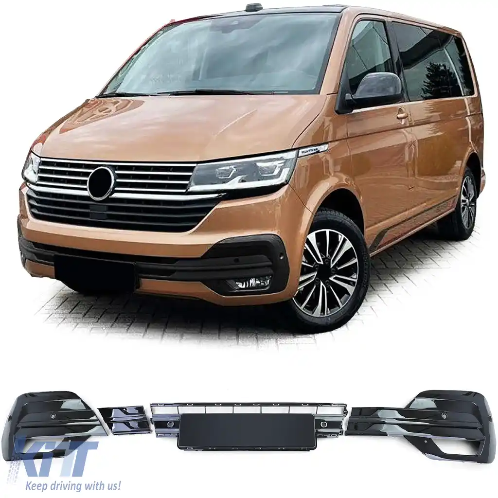 Decupaje pentru lumini de ceață, lucios negru, potrivite pentru VW T6.1 Bus Transporter din 19