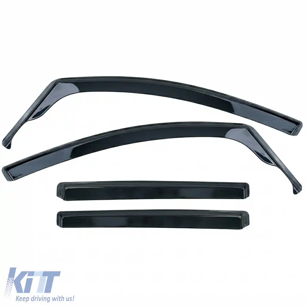 Deflectoare de vânt, protecții împotriva ploii, set de 4 bucăți, nuanță neagră, potrivite pentru VW Touran 1T 2003-2015-image-6258900