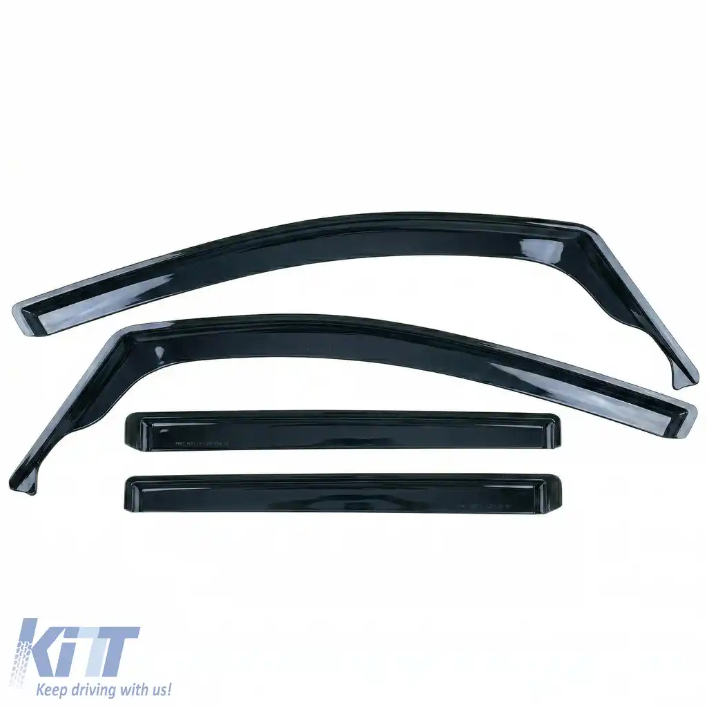 Deflectoare de vânt, protecții împotriva ploii, set de 4 bucăți, nuanță neagră, potrivite pentru VW Touran 1T 2003-2015-image-6258901
