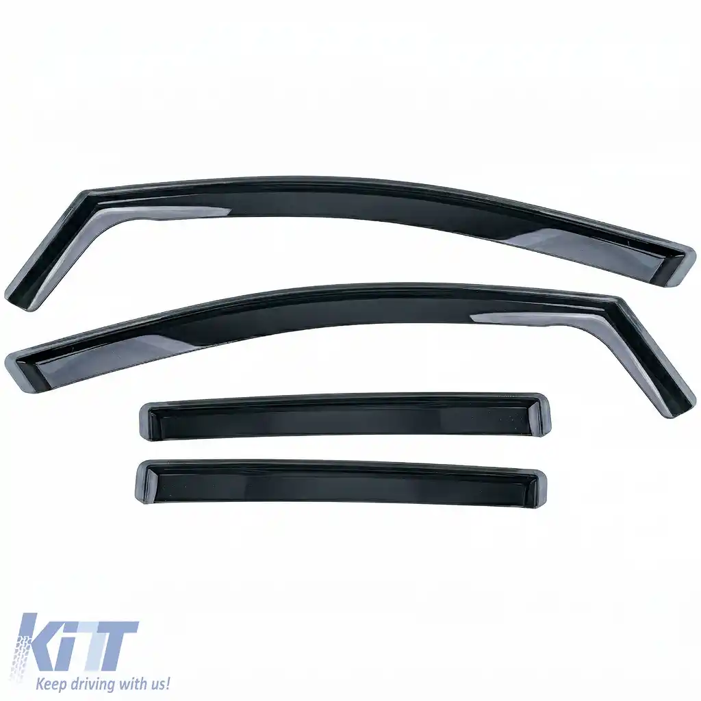 Deflectoare de vânt, protecții împotriva ploii, set de 4 bucăți, nuanțate în negru, potrivite pentru VW ID.4 din 2020-image-6258963