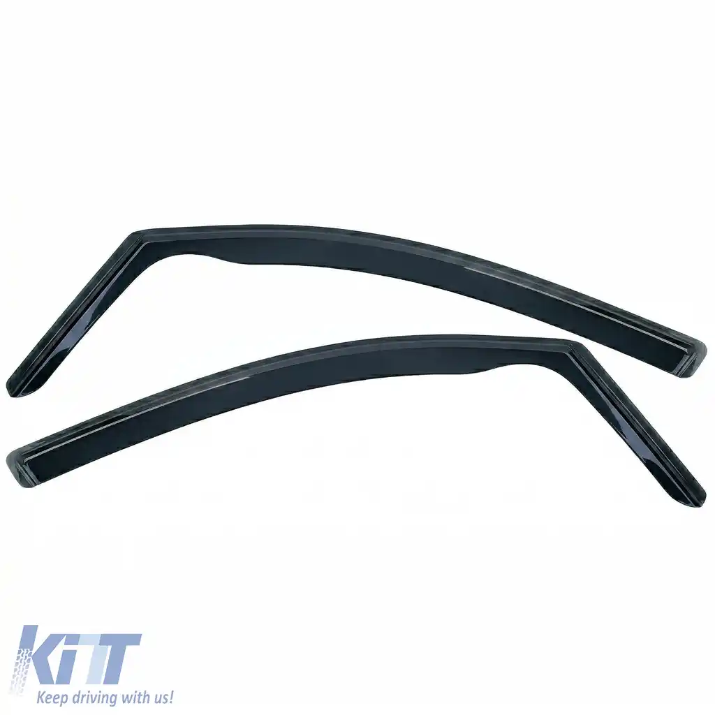 Deflectoare de vânt, protecții împotriva ploii, 2 piese, nuanțate în negru, potrivite pentru VW Caddy 3 2k 2004-2015-image-6259021