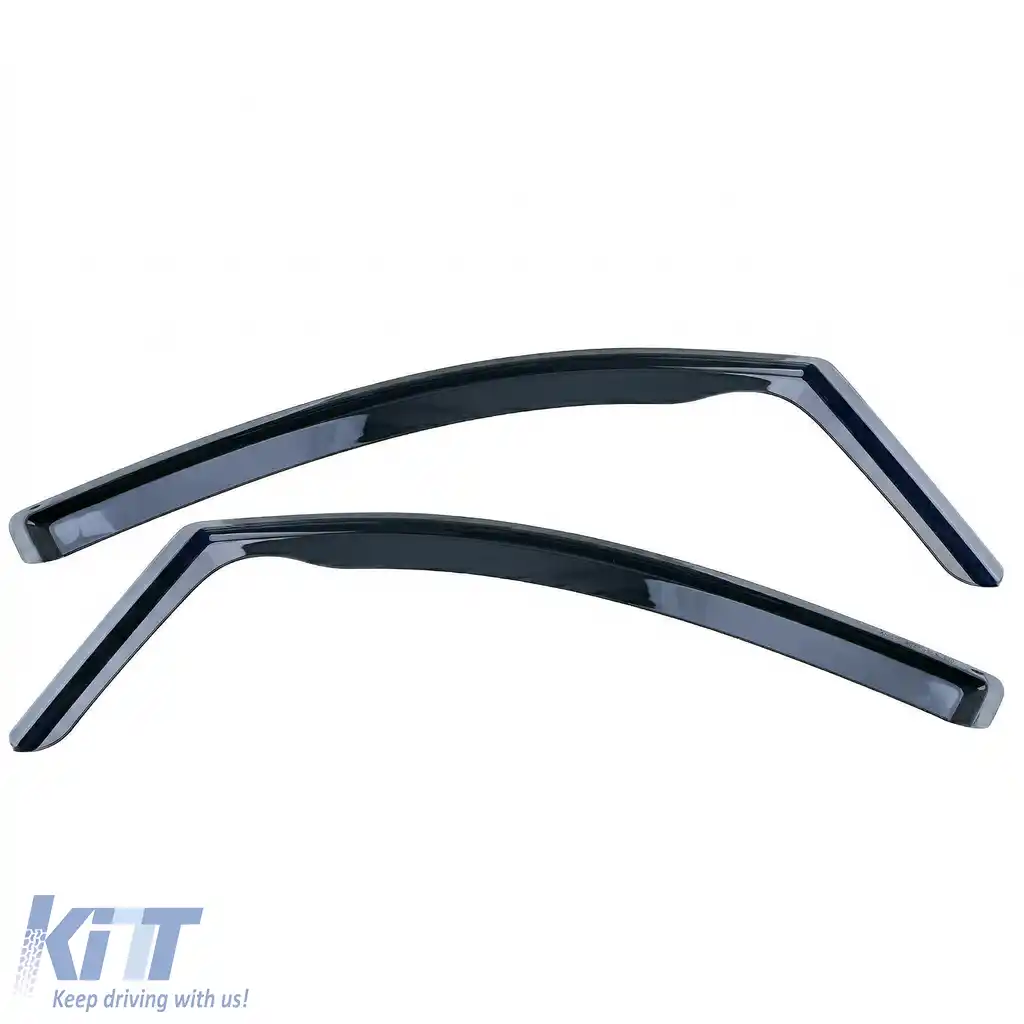 Deflectoare de vânt, protecții împotriva ploii, 2 piese, nuanțate în negru, potrivite pentru VW Caddy 3 2k 2004-2015-image-6259022