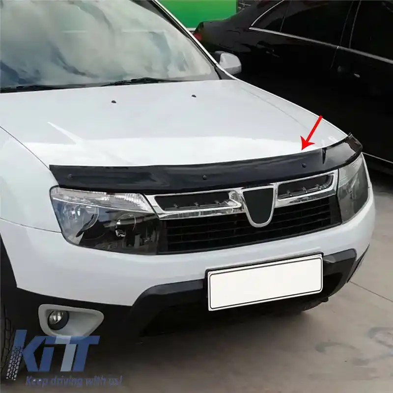Deflector capotă potrivit pentru Dacia Duster 2010-2017 Culoare Neagră-image-6327660