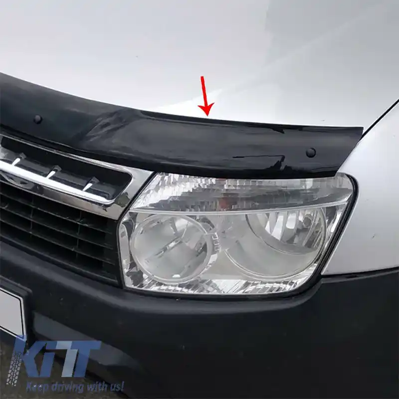 Deflector capotă potrivit pentru Dacia Duster 2010-2017 Culoare Neagră-image-6327662