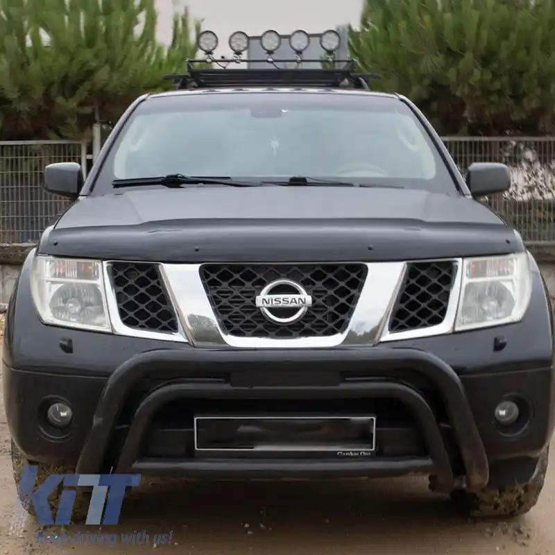 Deflector capotă potrivit pentru Nissan Navara 2006-2015 Culoare Neagră-image-6327739
