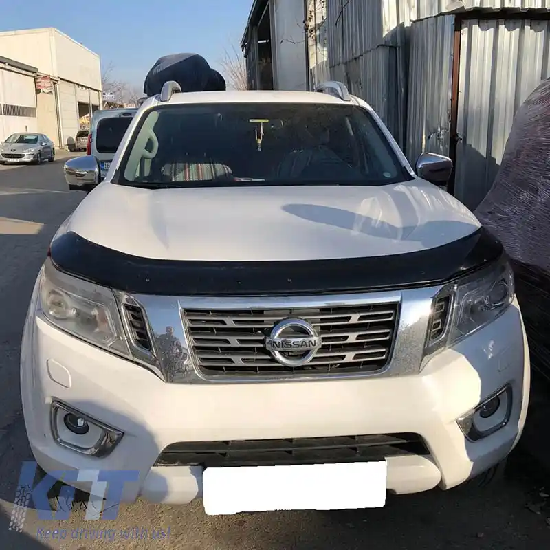 Deflector capotă potrivit pentru Nissan Navara 2015-2020 Culoare Neagră-image-6327744