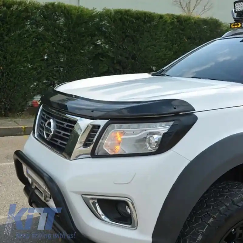 Deflector capotă potrivit pentru Nissan Navara 2015-2020 Culoare Neagră-image-6327745