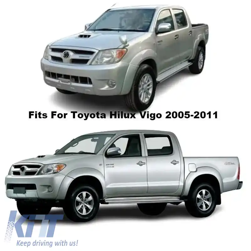 Deflector capotă potrivit pentru Toyota Hilux 2006-2012 Culoare Neagră-image-6327767
