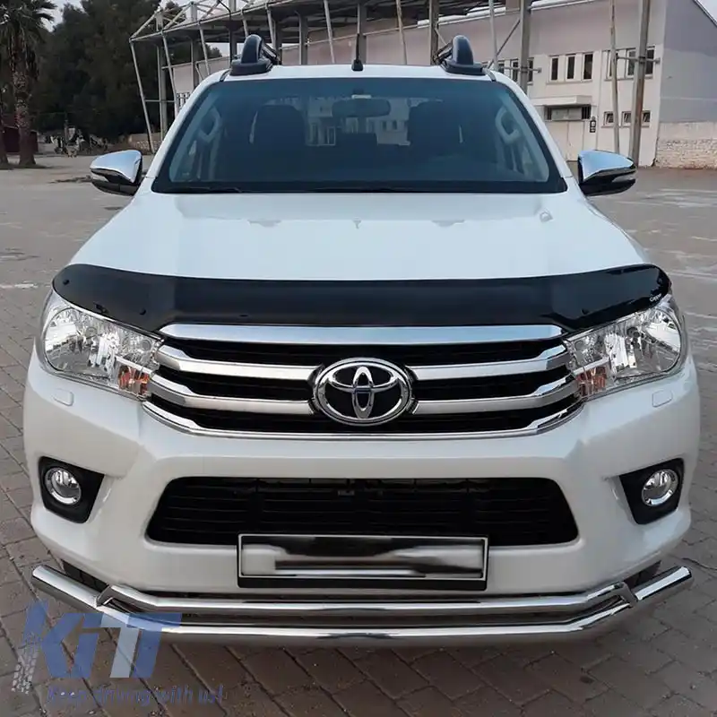 Deflector de capotă potrivit pentru Toyota Hilux 2015+ Culoare Neagră-image-6327714