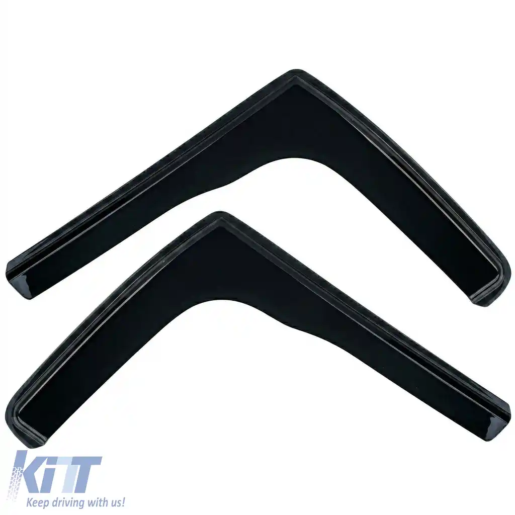 Deflector de vânt deflector de ploaie 2-piese negru, potrivit pentru Ford Transit Custom 2012-2023-image-6258907