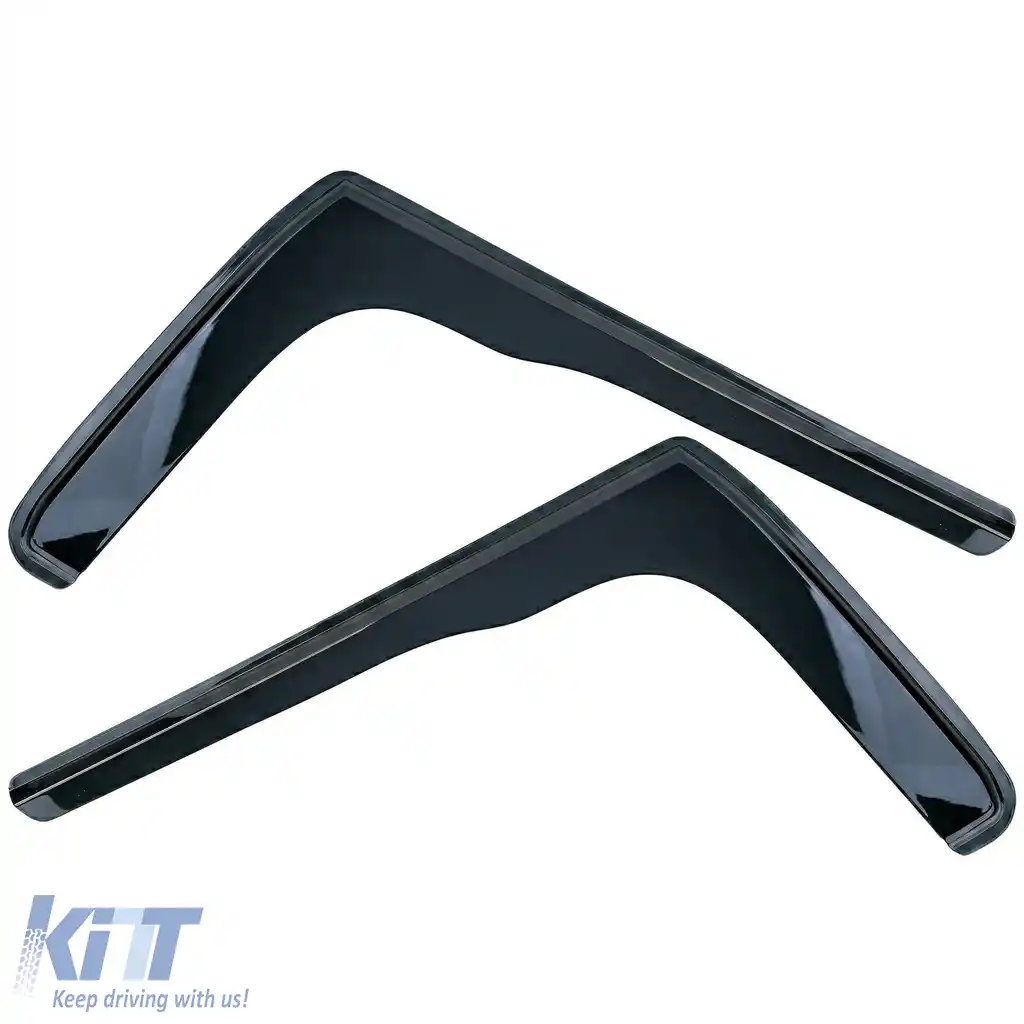 Deflector de vânt, deflector de ploaie, 2 piese, negru fumuriu, potrivit pentru Ford Transit din 2013-image-6258929