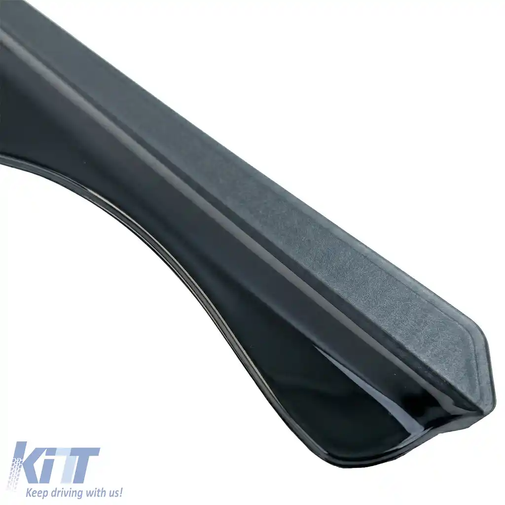 Deflector de vânt, deflector de ploaie, 2 piese, negru fumuriu, potrivit pentru VW Caddy V SB din 2020-image-6258973