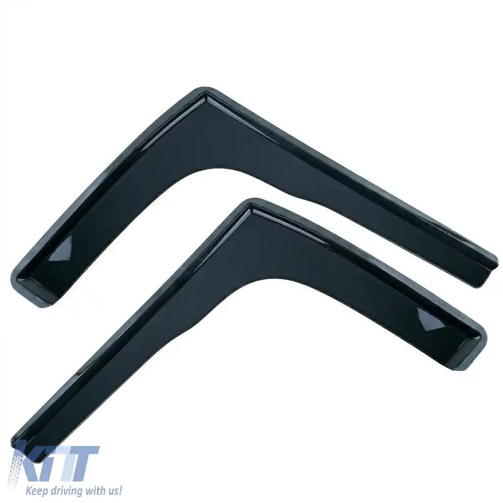 Deflector de vânt deflector de ploaie 2 piese negru, potrivit pentru VW Crafter generația a 2-a din 2017-image-6259029