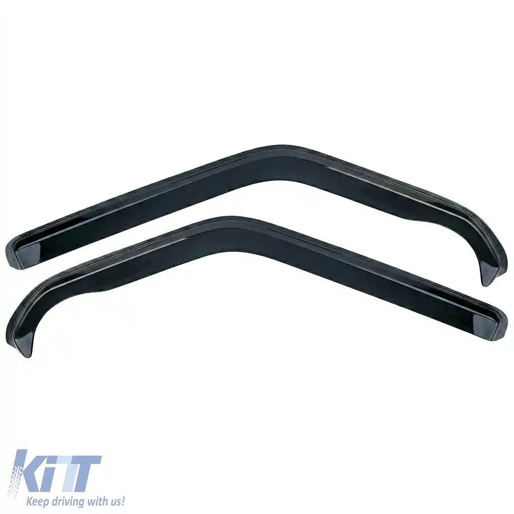 Deflector de vânt deflector de ploaie 2-piese negru, potrivit pentru VW T4 Bus Transporter 1990-2003-image-6259035
