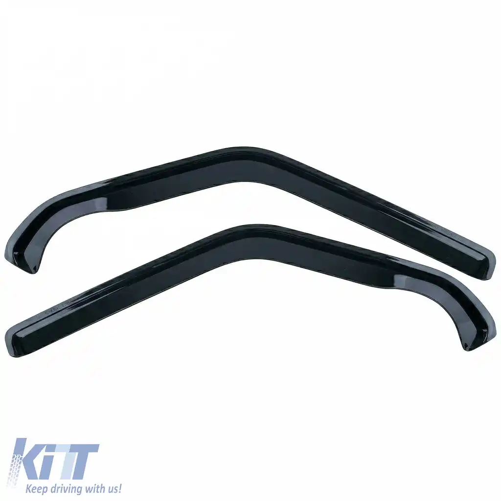 Deflector de vânt deflector de ploaie 2-piese negru, potrivit pentru VW T4 Bus Transporter 1990-2003-image-6259036