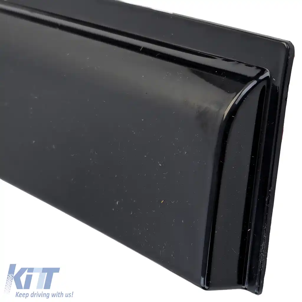 Deflector de vânt, deflector de ploaie, 4 piese, negru, potrivit pentru Ford Ranger T6 T7 T8 2012-2022-image-6210811