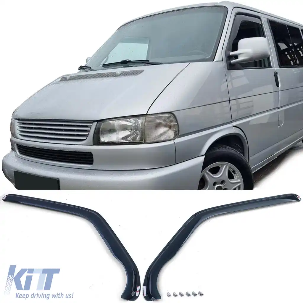 image-0-Deflector de vânt, deflector de ploaie, protecție împotriva vântului, negru fum pentru VW T4 bus transporter