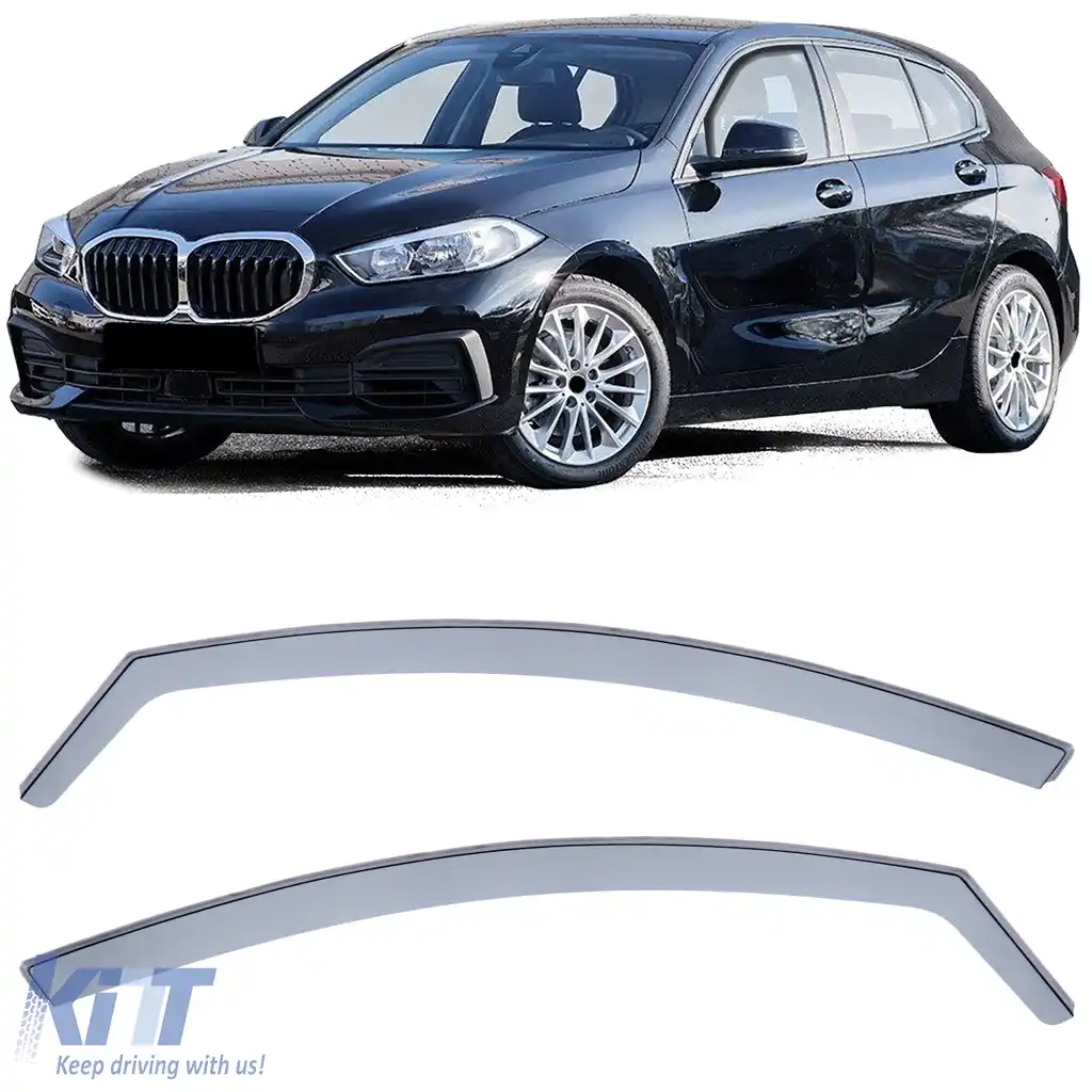 Deflector de vânt, deflector de ploaie, protecție împotriva vântului, negru fum pentru Seria 1 BMW F40 din 19