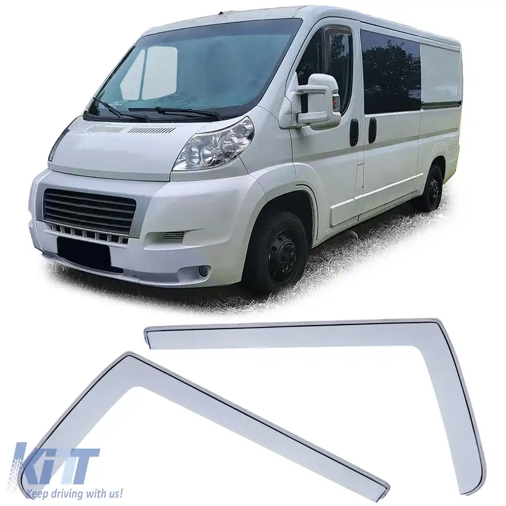 Deflector de vânt, deflector de ploaie, protecție împotriva vântului, clar, potrivit pentru Fiat Ducato 3 250 din 06