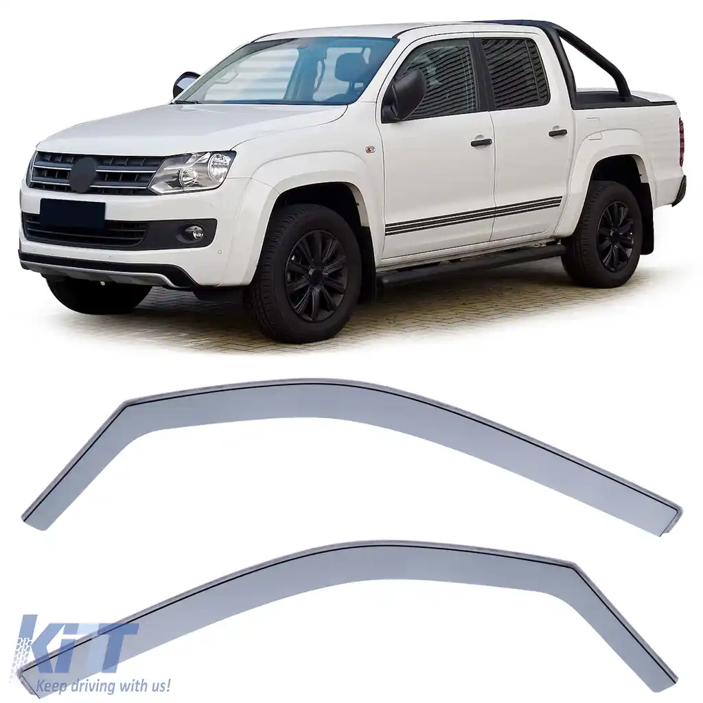 image-25-Deflector de vânt, deflector de ploaie, protecție împotriva vântului, negru fum pentru VW Amarok 2H din 09