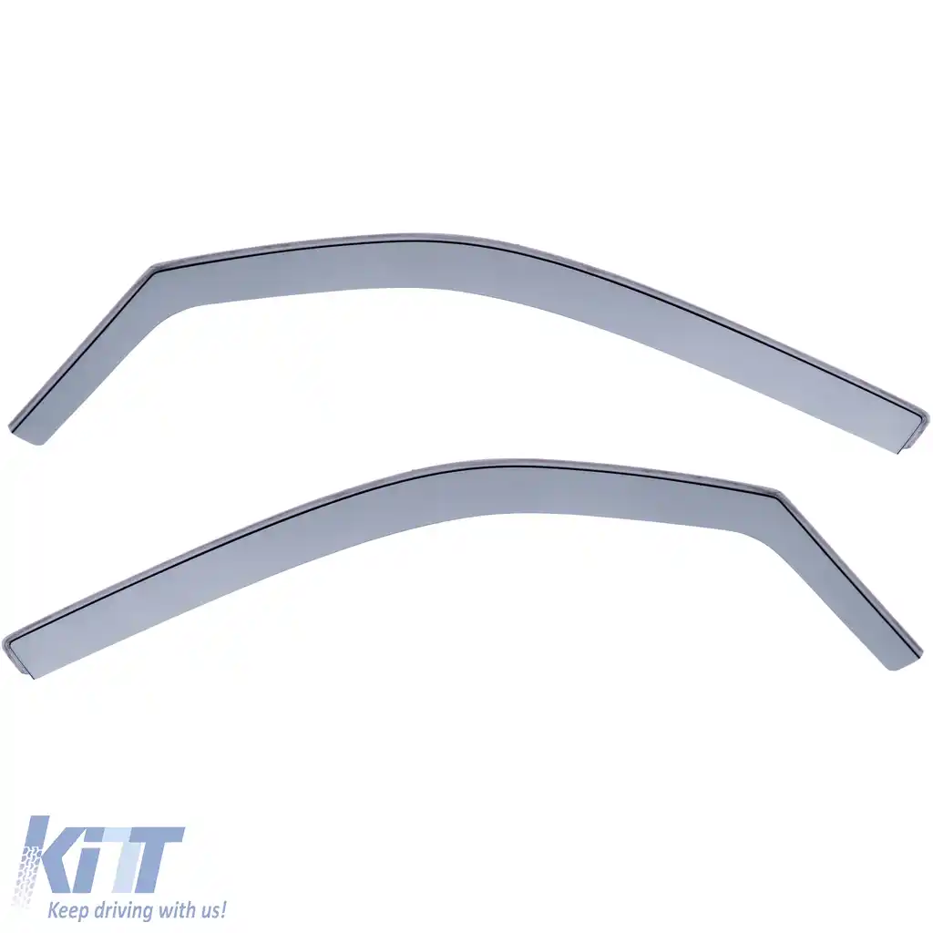 Deflector de vânt, deflector de ploaie, protecție împotriva vântului, negru fum pentru VW Amarok 2H din 09-image-6201504