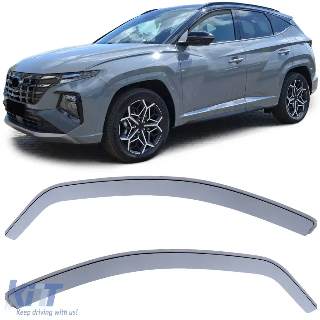 Deflector de vânt, deflector de ploaie, protecție împotriva vântului, negru fum pentru Hyundai Tucson NX4 din 20